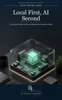 Cover of Local First, AI Second: a prepared Research Ledger Press guide to private models for sensitive work.