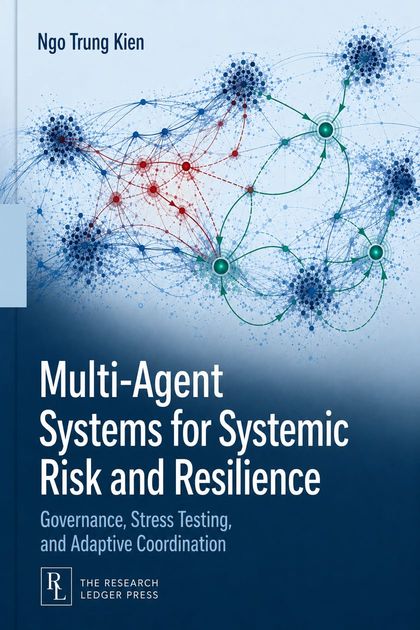 Cover of Multi-Agent Systems for Systemic Risk and Resilience: clustered network graphs with red contagion paths and green recovery paths.