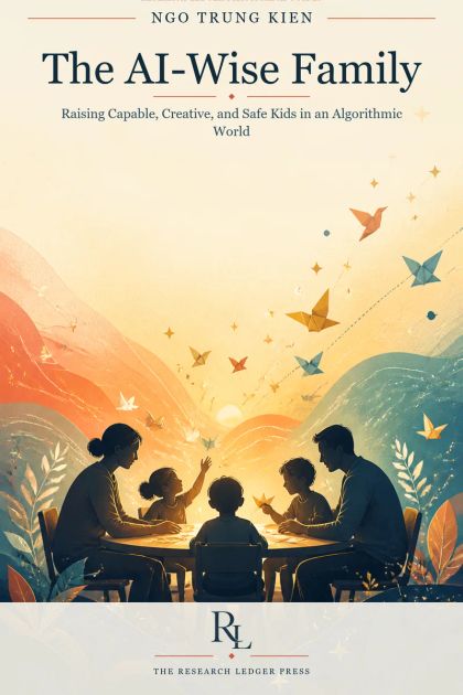 Cover of The AI-Wise Family: a prepared Research Ledger Press guide to capable, creative, and safe family life with algorithms.