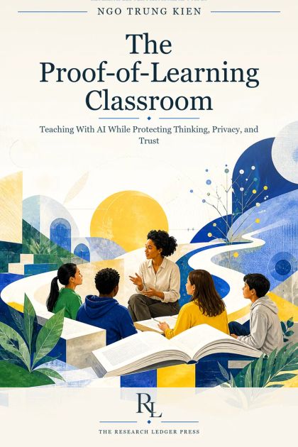 Cover of The Proof-of-Learning Classroom: a prepared Research Ledger Press guide to teaching with AI while protecting thinking and trust.