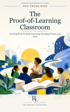 Cover of The Proof-of-Learning Classroom: a prepared Research Ledger Press guide to teaching with AI while protecting thinking and trust.